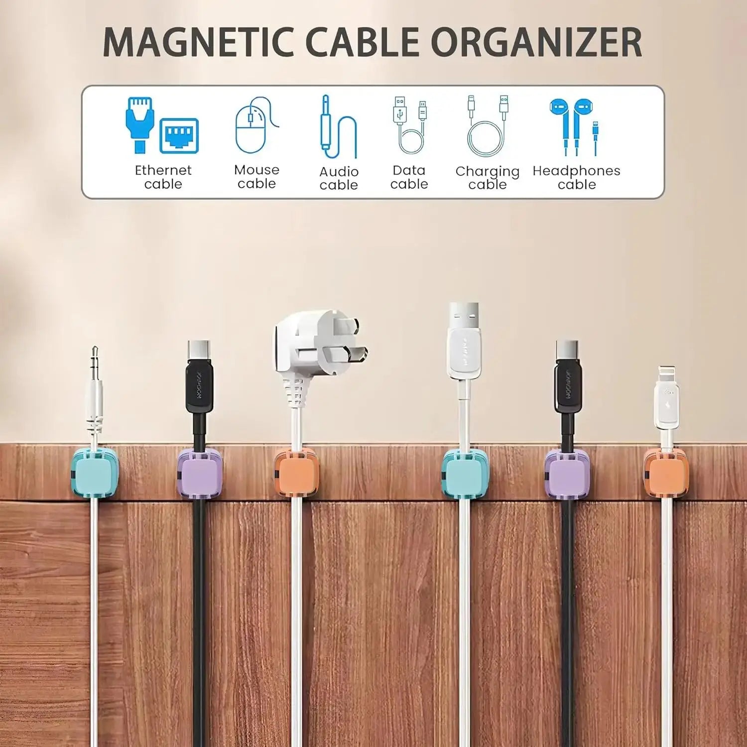 Magnetic Cable Organizer Clips