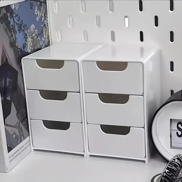 Chic Desk Organizer with Drawers