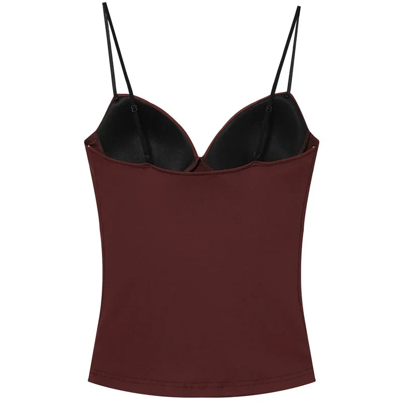 Burgundy Chic Camisole Top