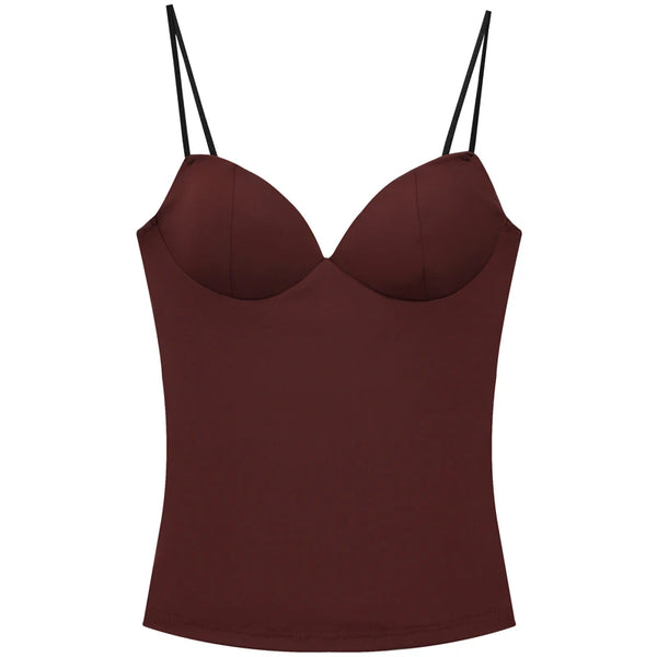 Burgundy Chic Camisole Top
