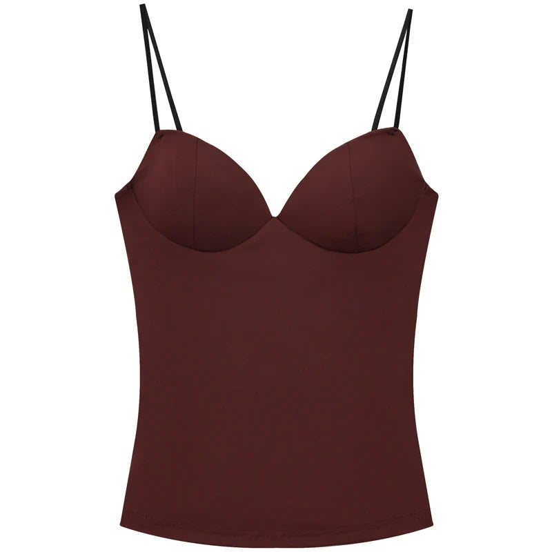 Burgundy Chic Camisole Top