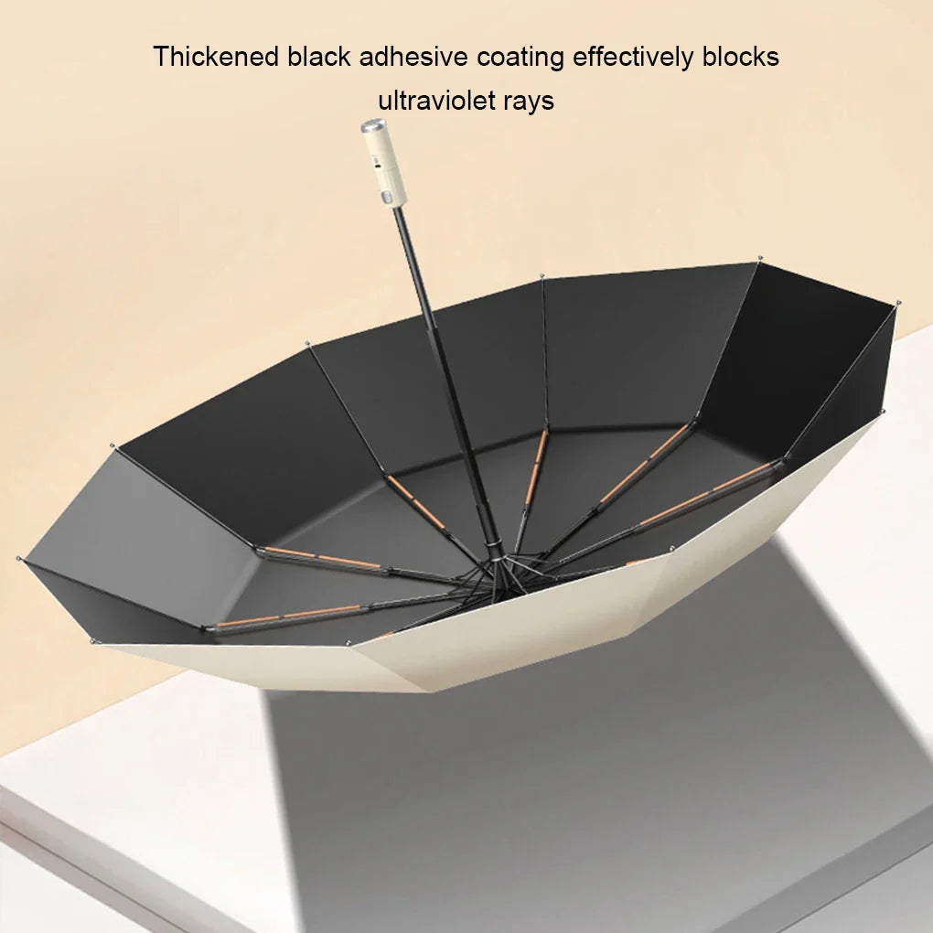 Chic 3-in-1 Folding Fan Umbrella