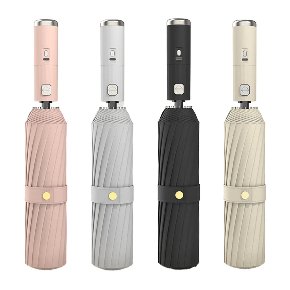 Chic 3-in-1 Folding Fan Umbrella